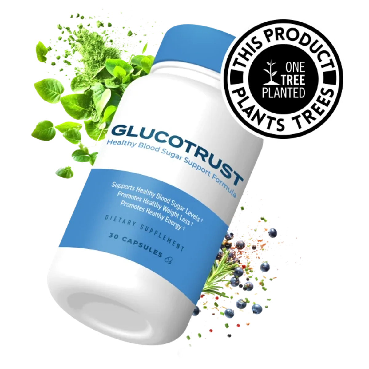GlucoTrust Blood Sugar Health — Front Label